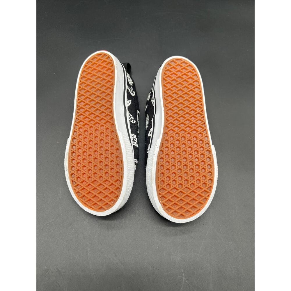VANS Era Elasta Laces Shoe Sneaker Sz 9 Check Paisley Black & White - Picture 4 of 7